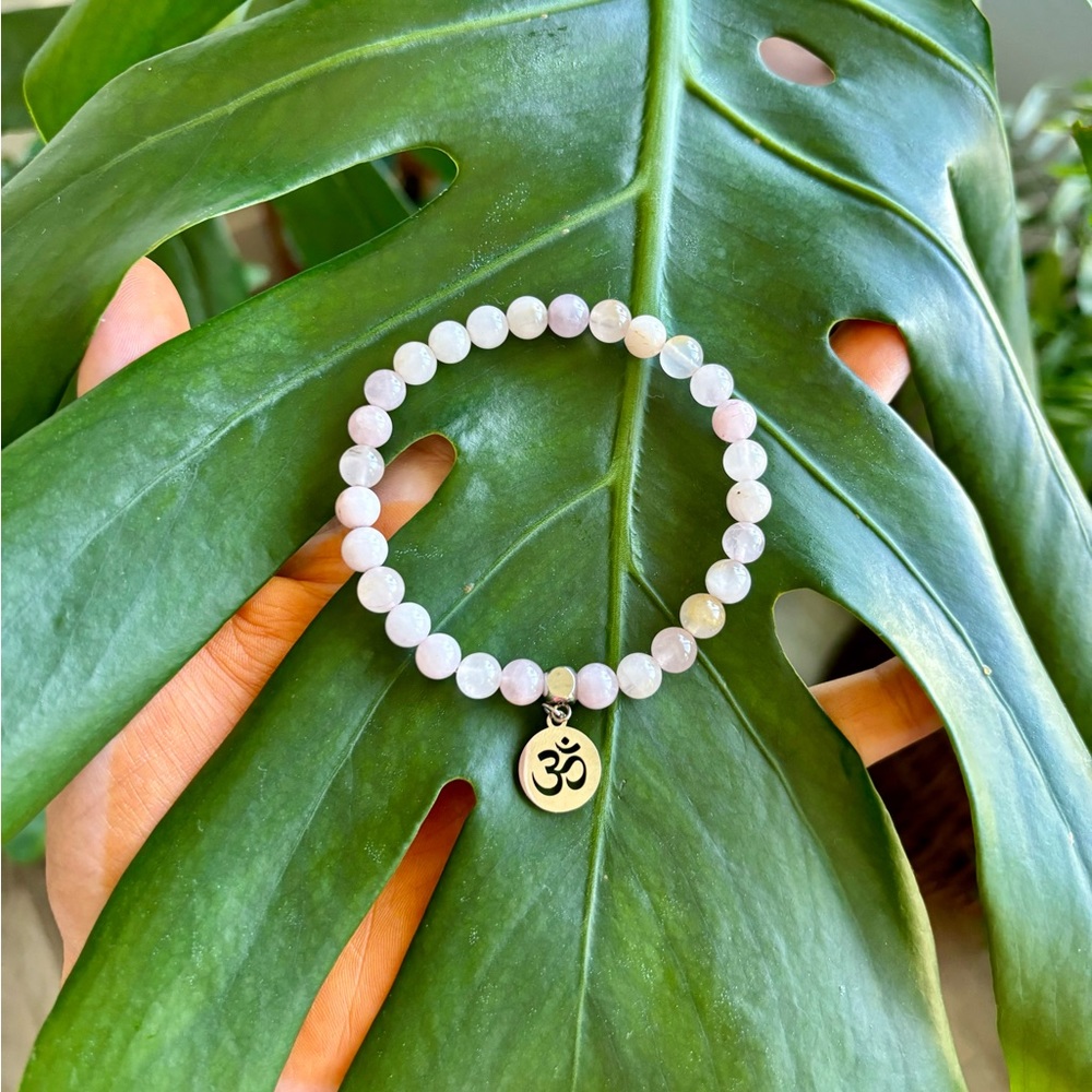 Rose Quartz ~ Aum bracelet
